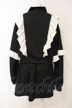 画像3: Virally / フリルスウェットセットアップ L クロ×シロ O-25-06-19-097-PU-OP-OW-OS