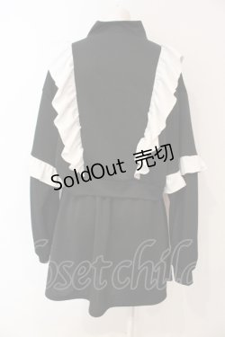 画像3: Virally / フリルスウェットセットアップ L クロ×シロ O-25-06-19-097-PU-OP-OW-OS