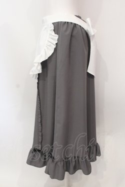 画像2: Cherirulu Chocola / MYフリルスカート+エプロン M グレー O-25-06-19-098-LO-SK-OW-OS