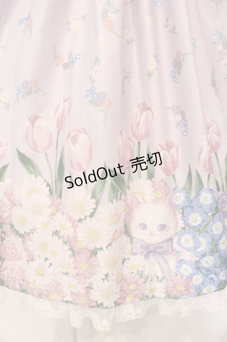 画像3: Angelic Pretty / Flower Kittenワンピース  ラベンダー O-25-06-19-009-AP-OP-OW-OS (3)