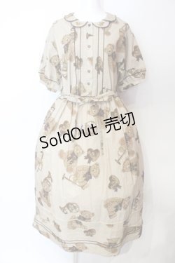 画像1: Maple Sugar / Chocolate Bear Movementワンピース2型 L ベージュ O-25-06-19-010-LO-OP-OW-OS
