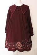 Amavel / Magical Candy Aラインワンピース  ワイン O-25-06-19-012-CA-OP-IG-OS