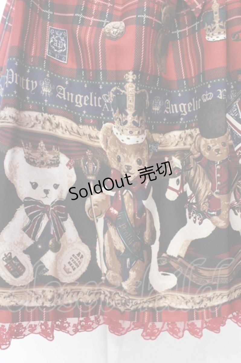 画像3: Angelic Pretty / British Bearジャンパースカートセット ジャンパースカート単品  アカ O-25-06-19-013-AP-OP-IG-OS (3)