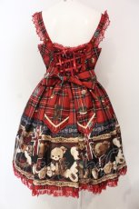 画像5: Angelic Pretty / British Bearジャンパースカートセット ジャンパースカート単品  アカ O-25-06-19-013-AP-OP-IG-OS (5)