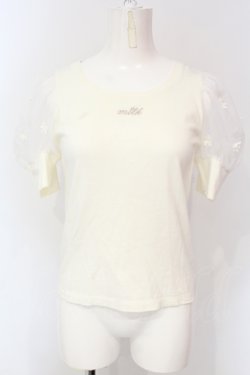 画像1: MILK / DAISY PUFF PUFF TEE　Tシャツ L アイボリー O-25-06-19-017-ML-TO-OW-OS