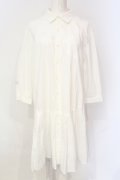 Candy Stripper / FLARE SHIRT ONE-PIECE M ホワイト O-25-06-19-021-PU-OP-OW-OS