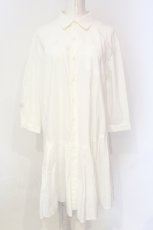 画像1: Candy Stripper / FLARE SHIRT ONE-PIECE M ホワイト O-25-06-19-021-PU-OP-OW-ZT176 (1)