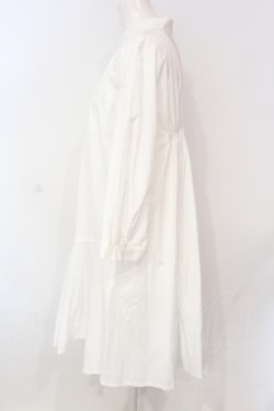 画像2: Candy Stripper / FLARE SHIRT ONE-PIECE M ホワイト O-25-06-19-021-PU-OP-OW-OS