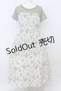 axes femme / ビスチェ切替ドッキングワンピース  グリーン O-25-06-21-036-AX-OP-IG-OS