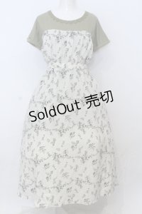 axes femme / ビスチェ切替ドッキングワンピース  グリーン O-25-06-21-036-AX-OP-IG-OS