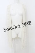 axes femme / レース切替トッパーカーデ M 生成り O-25-06-21-042-AX-TO-IG-OS