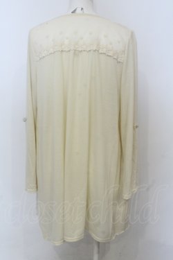 画像4: axes femme / レース切替トッパーカーデ M 生成り O-25-06-21-042-AX-TO-IG-OS