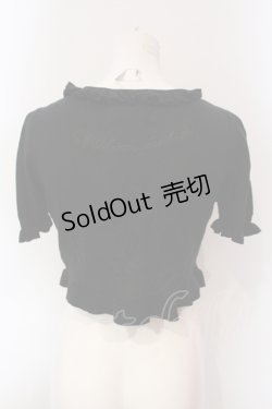 画像3: metamorphose / 刺繍入り半袖バラボレロ  クロ O-25-06-21-059-ME-TO-IG-OS