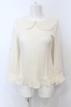 画像1: Angelic Pretty / パールネックレス風カットソー  アイボリー O-25-06-21-061-AP-TO-IG-OS