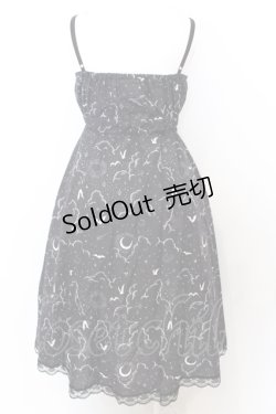 画像3: LISTEN FLAVOR / 夜空柄キャミワンピース  ブラック O-25-06-21-066-PU-OP-IG-ZT210