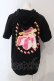 画像2: HELL CAT PUNKS / クラウンテディpt半袖パーカー  ブラック O-25-06-21-079-PU-TO-IG-OS (2)