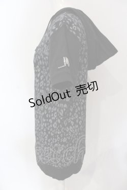 画像2: HELL CAT PUNKS / レオパード切り替え半袖パーカー M ブラック O-25-06-21-080-PU-TO-IG-OS