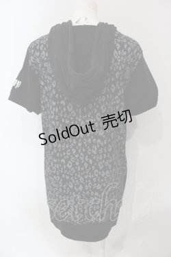 画像3: HELL CAT PUNKS / レオパード切り替え半袖パーカー M ブラック O-25-06-21-080-PU-TO-IG-OS