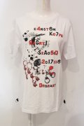 Deorart / プリントTシャツ L ホワイト O-25-06-21-085-PU-TS-IG-OS
