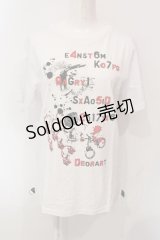 Deorart / プリントTシャツ L ホワイト O-25-06-21-085-PU-TS-IG-OS