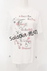 Deorart / プリントTシャツ L ホワイト O-25-06-21-085-PU-TS-IG-OS