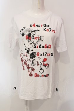 画像1: Deorart / プリントTシャツ L ホワイト O-25-06-21-085-PU-TS-IG-OS