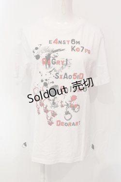 画像1: Deorart / プリントTシャツ L ホワイト O-25-06-21-085-PU-TS-IG-OS