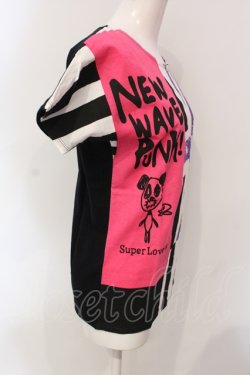 画像2: SUPER LOVERS / ユニオンジャックプリントTシャツ  ブラック×ホワイト O-25-06-21-087-PU-TS-IG-OS