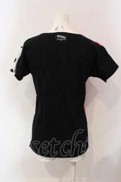 画像3: SUPER LOVERS / ユニオンジャックプリントTシャツ  ブラック×ホワイト O-25-06-21-087-PU-TS-IG-OS