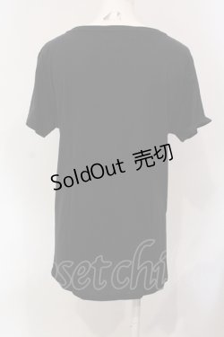 画像2: HELL CAT PUNKS / ガールプリントTシャツ  ブラック×パープル O-25-06-21-088-PU-TS-IG-ZT084