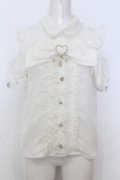 LIZ LISA / BIGリボンオープンショルダーブラウス  シロ O-25-06-21-008-LO-BL-OW-OS