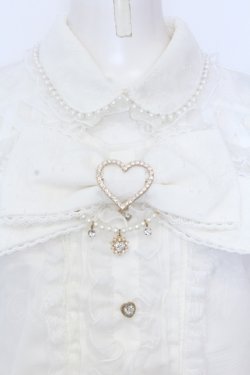 画像2: LIZ LISA / BIGリボンオープンショルダーブラウス  シロ O-25-06-21-008-LO-BL-OW-OS
