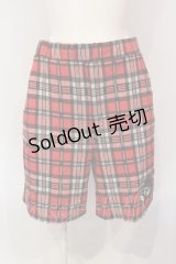 Candy Stripper / ANARCHY BEAR HALF パンツ  レッドチェック O-25-06-21-096-PU-PA-IG-OS