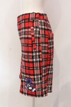 画像2: Candy Stripper / ANARCHY BEAR HALF パンツ  レッドチェック O-25-06-21-096-PU-PA-IG-OS