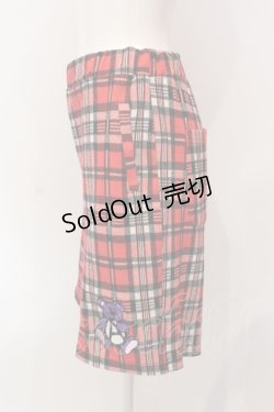 画像2: Candy Stripper / ANARCHY BEAR HALF パンツ  レッドチェック O-25-06-21-096-PU-PA-IG-OS