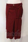 Deorart / ラップ付きハーフパンツ M レッド O-25-06-21-102-PU-PA-IG-OS