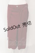 Deorart / ラップ付きハーフパンツ M レッド O-25-06-21-102-PU-PA-IG-OS