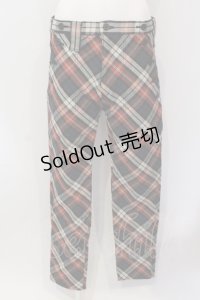 MILKBOY / 多ボタンチェックぱんつ  レッド×ベージュ×ブラック O-25-06-21-105-MB-PA-IG-OS