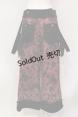 画像3: ALICE and the PIRATES / Lock the PANDORA's memoriesパンツ  ワイン×ブラック O-25-06-21-108-PA-PA-IG-OS