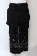 Deorart / ラップ付きボンテージパンツ  ブラック O-25-06-21-110-PU-PA-IG-OS