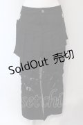 Deorart / ラップ付きボンテージパンツ  ブラック O-25-06-21-110-PU-PA-IG-OS
