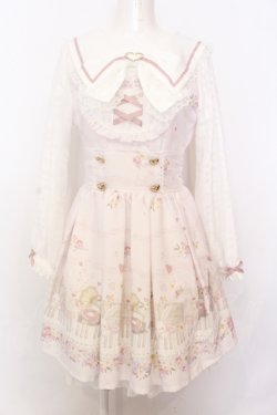 画像1: LIZ LISA / Melody Bunny柄ワンピース(長袖)  ピンク O-25-06-21-010-LO-OP-OW-OS