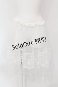 MARBLE / レース付きインナーパニエ  ホワイト O-25-06-21-118-GO-SK-IG-OS