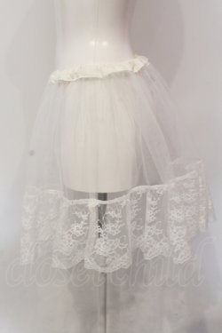 画像2: MARBLE / レース付きインナーパニエ  ホワイト O-25-06-21-118-GO-SK-IG-OS