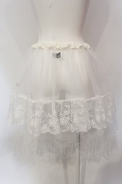画像3: MARBLE / レース付きインナーパニエ  ホワイト O-25-06-21-118-GO-SK-IG-OS
