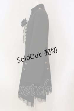 画像3: ALICE and the PIRATES / シュヴァリエショートコート メンズ ブラック O-25-06-21-120-PA-CO-IG-OS