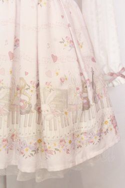 画像3: LIZ LISA / Melody Bunny柄ワンピース(長袖)  ピンク O-25-06-21-010-LO-OP-OW-OS