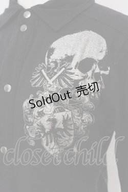 画像2: SEX POT ReVeNGe / スカルプリントシャツ M ブラック O-25-06-21-123-SP-TO-IG-OS