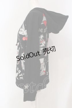 画像2: HELL CAT PUNKS / アイコンプリントパーカー L ブラック O-25-06-21-125-PU-TO-IG-ZY