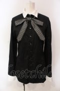 BPN FOR MEN / 2カラーシャツ M ブラック×ホワイト O-25-06-21-126-GO-BL-IG-OS